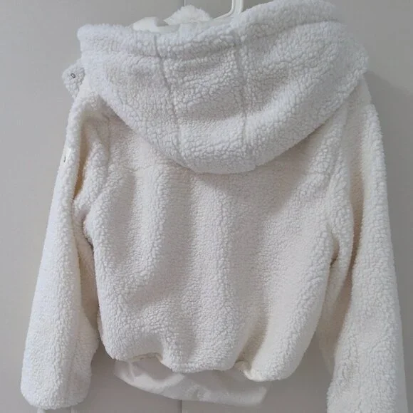 Alo Yoga Foxy Sherpa Jacket Women's Color White - Picture 4 of 7